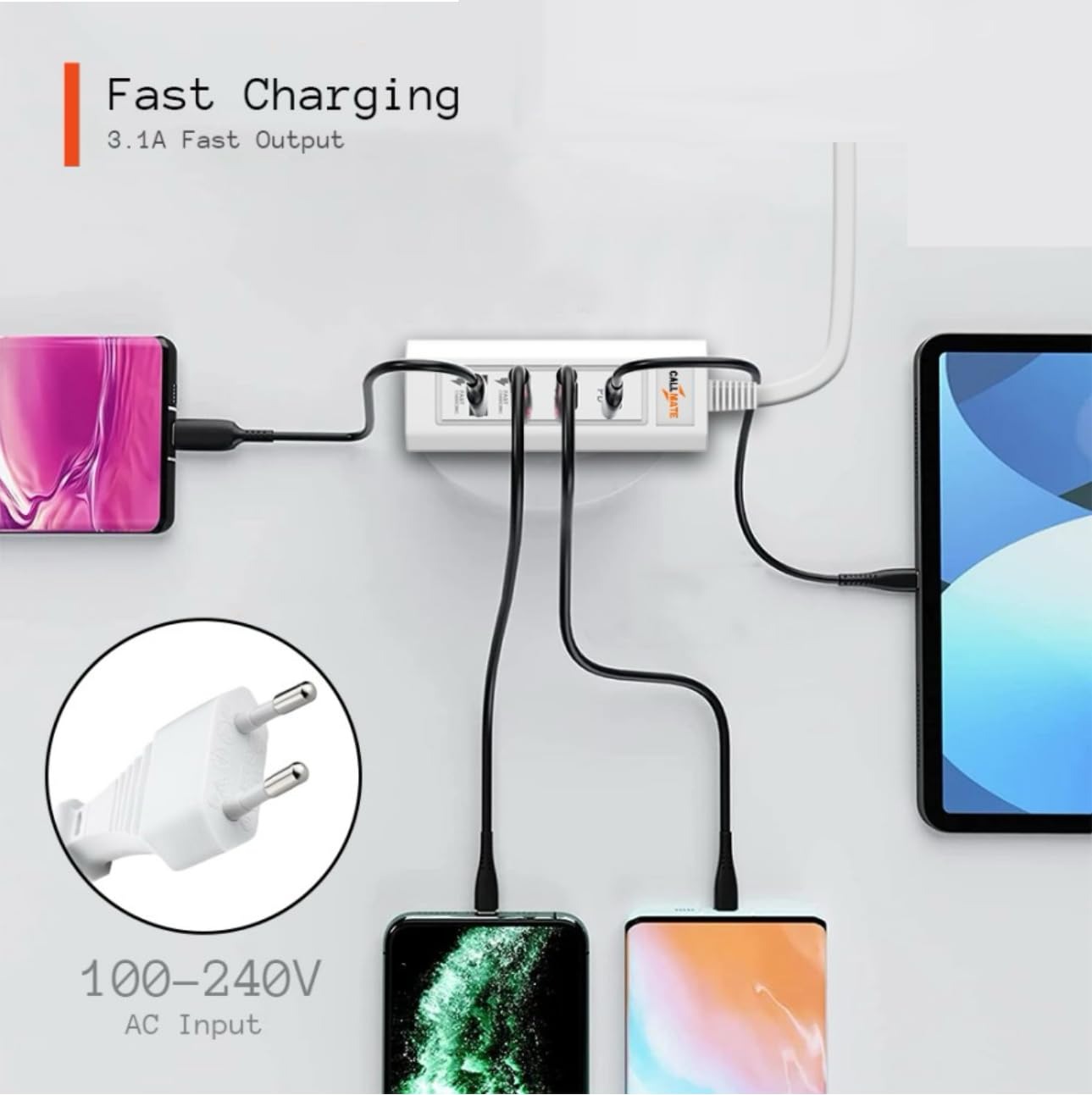 PD 66W Fast Charger – 5.1A USB & Type-C High-Speed Adapter | Super-Fast Mobile Charger with Cable for Phones & Laptops - Image 2