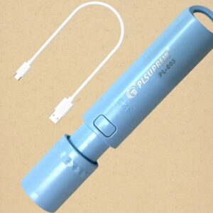 Pl 003 Long Range LED Rechargeable Torch Light – 1000 Lumens, 3 Modes, 500m Beam Distance, 1400mAh Battery with USB Cable, Durable Outdoor Flashlight