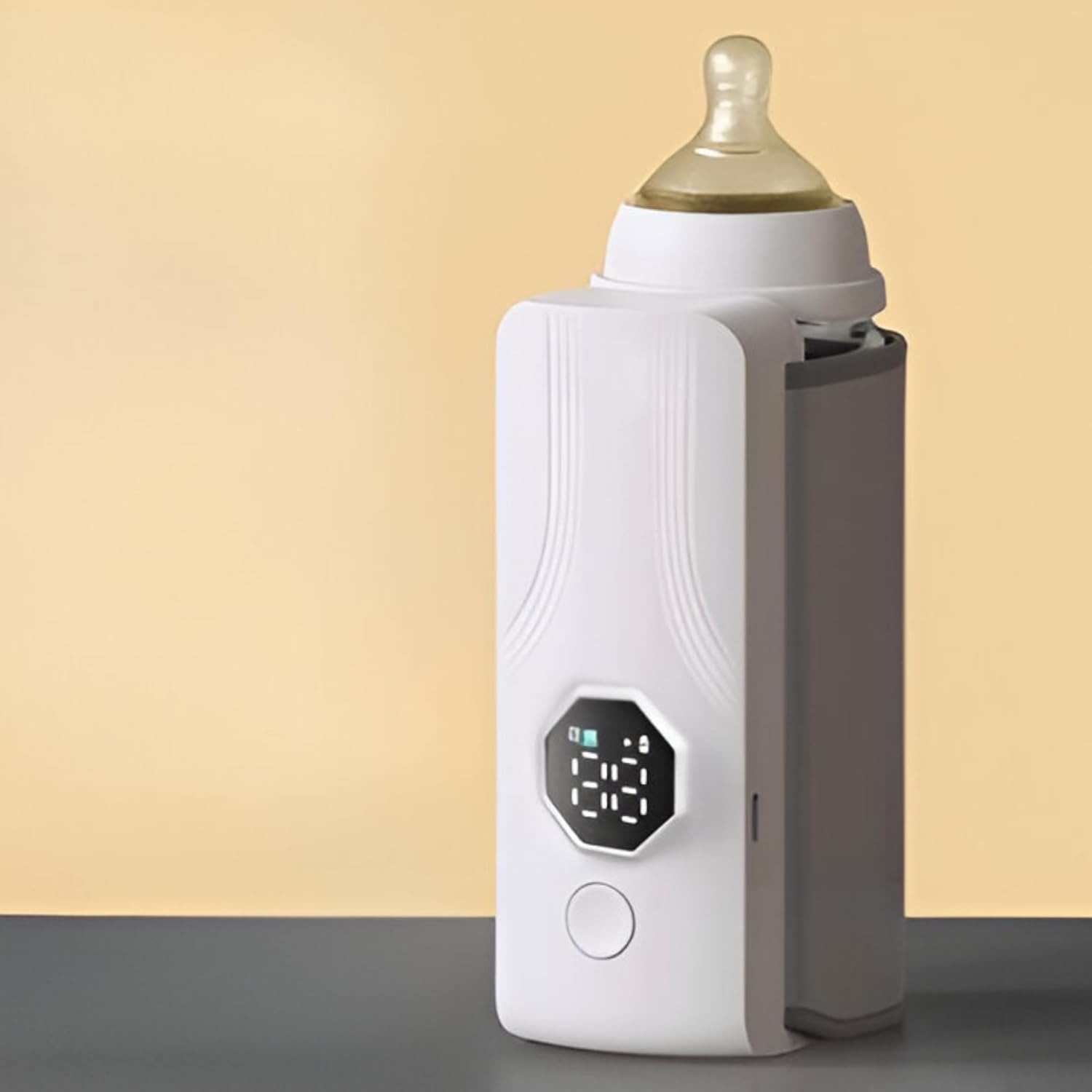 Portable Rechargeable Baby Bottle Warmer | Fast 1-Min Heating, USB Powered, 6 Temperature Levels – Mini & Travel-Friendly Milk Heater for Babies - Image 2