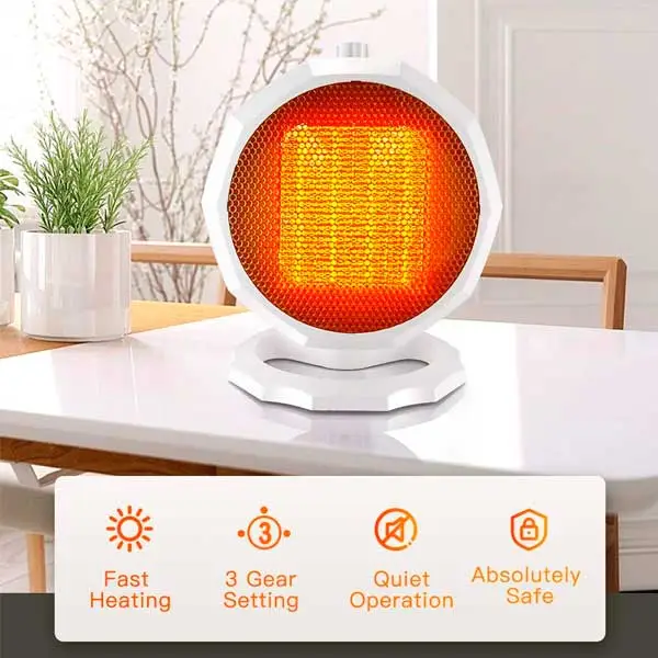 Miniature heater model WG-089.. Flexible 1800W Portable Electric Heater Fan Winter Warm Hot Fan Home Office Winter Warmer - Image 4