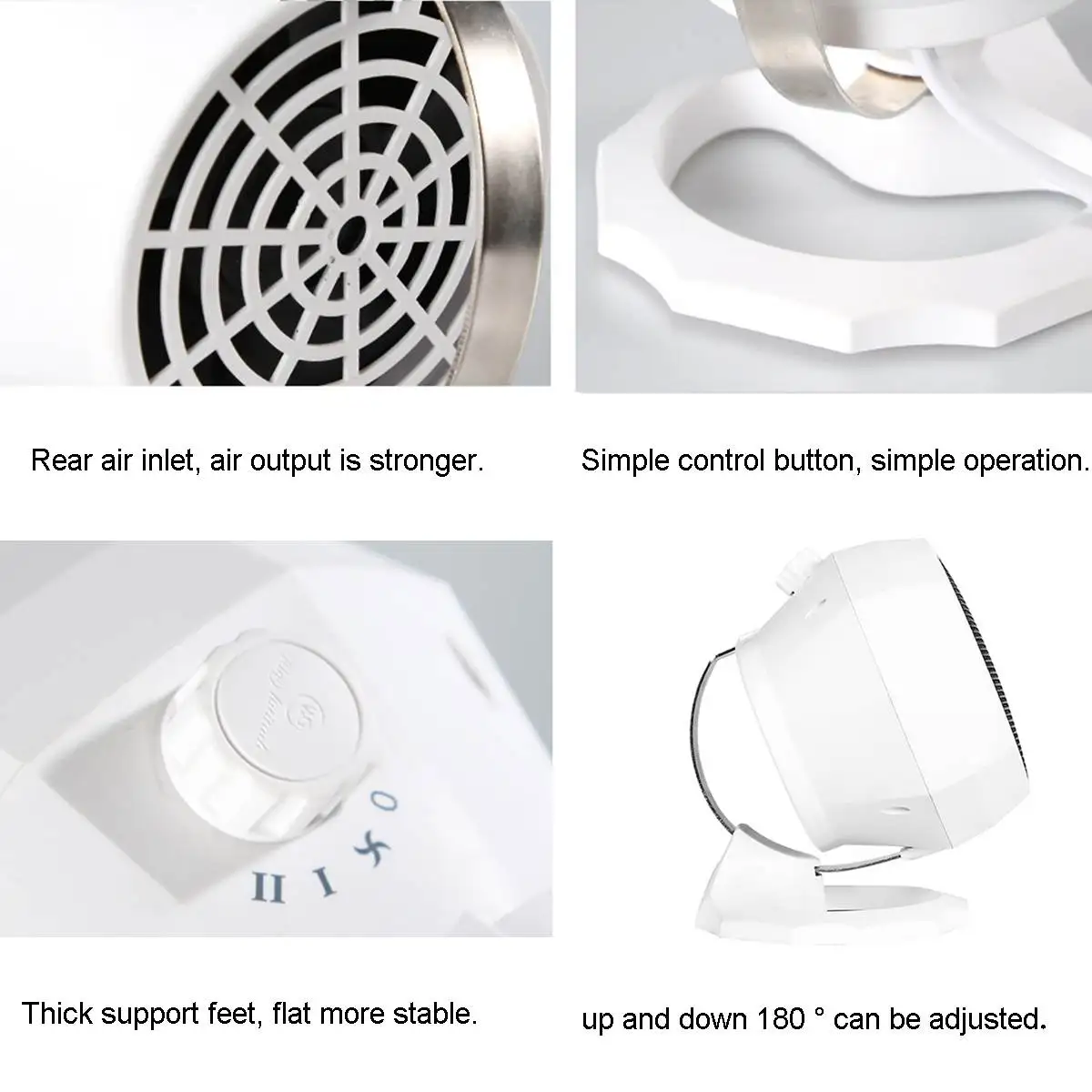 Miniature heater model WG-089.. Flexible 1800W Portable Electric Heater Fan Winter Warm Hot Fan Home Office Winter Warmer - Image 6