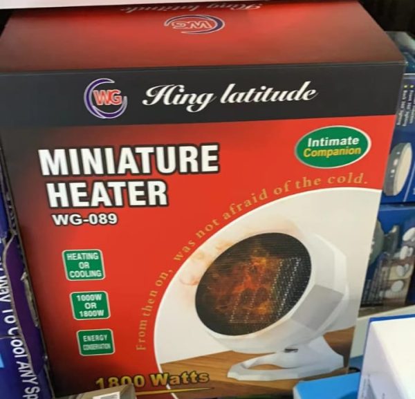 Miniature heater model WG-089.. Flexible 1800W Portable Electric Heater Fan Winter Warm Hot Fan Home Office Winter Warmer - Image 5