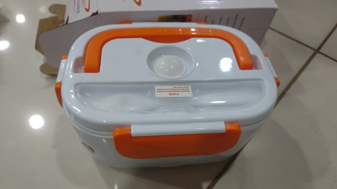 Waterproof Portable Electric Heating Lunch Box for Car & Office | Leakproof Food Warmer with Stainless Steel Container for Travel & Home Use - Image 2