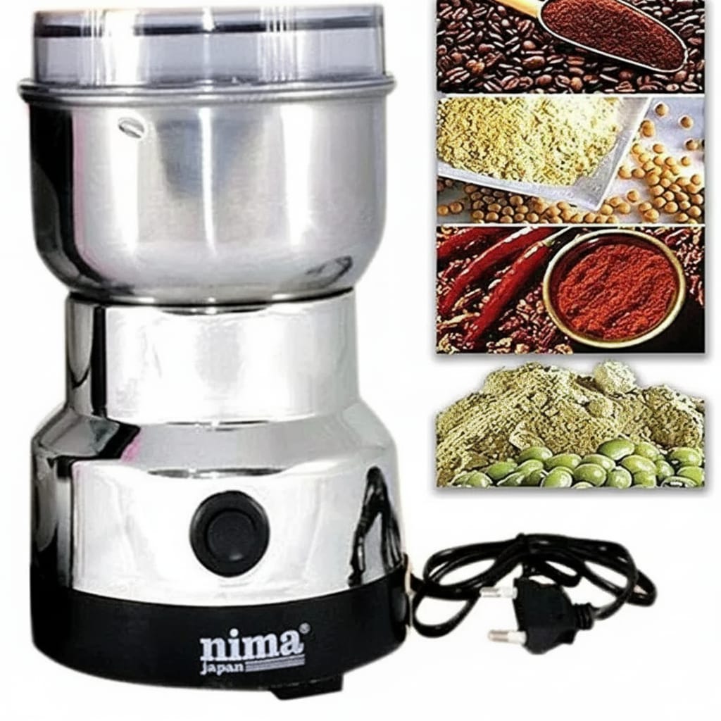 Multifunctional Electric Mixer Grinder – Heavy Duty Stainless Steel Portable Kitchen Masala & Coffee Grinder - Image 2