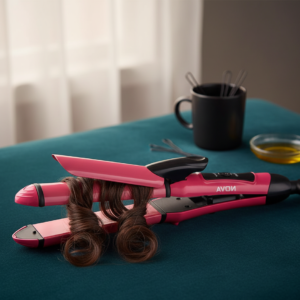 Your One-Tool Hair Styling Revolution! 💁‍♀️ Nova 2-in-1 Hair Straightener & Curler NH-2009 – Dual-Use, Portable & with Ceramic Plates