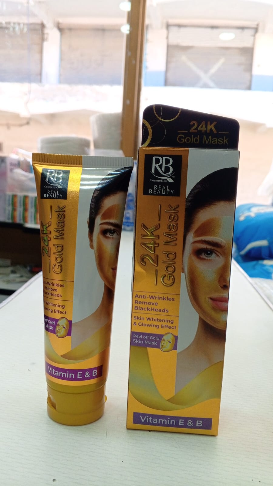 Pamper Your Skin with 24K Gold Luxury! ✨ RB Cosmetics Real Beauty Gold Mask – Ultimate Hydrating & Brightening Treatment for Instant Radiance - Image 2