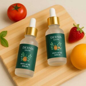 DermaGlow Anti-Acne Serum | Brightening & Clarifying Treatment for Stubborn Acne, Breakouts & Dark Spots | Clear, Smooth & Radiant Skin