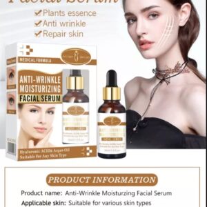 Aichun Beauty Anti-Wrinkle Moisturizing Facial Serum 30ml – Hyaluronic Acid & Argan Oil – 2-in-1 Hydrating & Anti-Aging Care