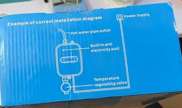 Imported Instant Water Heater RX-021 3500W | Electric Water Heater for Home, Kitchen & Bathroom | Instant Hot Water on Demand - Image 8