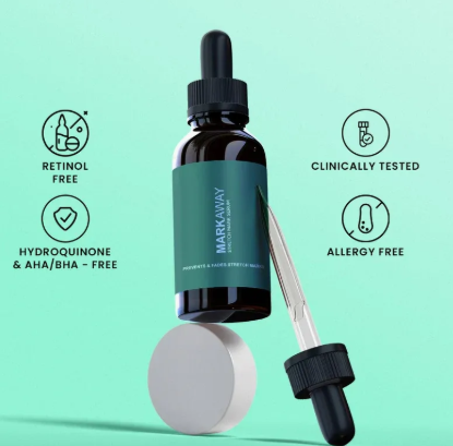Markaway Stretch Mark Serum 30ml – Herbal Stretch Mark Removal, Skin Hydration, Firming & Dark Spot Correction - Image 3