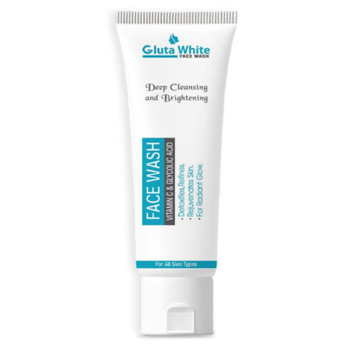 Gluta White Deep Cleansing Face Wash 100ML – Vitamin C & Glycolic Acid Brightening, Detoxifying & Skin Refining Formula for Radiant Glow - Image 3