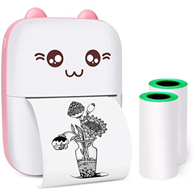 Mini Portable Pocket Thermal Printer | Wireless Bluetooth Receipt & Photo Printer for Notes, Labels & Images