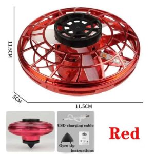 UFO Fingertip Gyroscope Sensing Toy, Fun Floating Luminous Gyroscope Stress Reducing Toy Children's Birthday Toy Gift