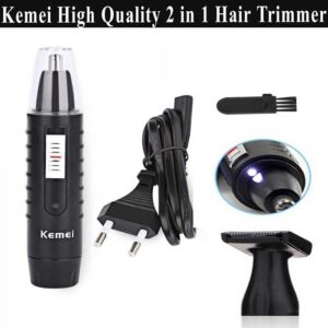 The 2-in-1 Grooming Secret! Rechargeable Hair & Nose Trimmer - Perfect for Eyebrows, Ears & Face ✂️