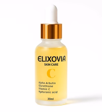 Elixovia Vitamin C Plus Face Serum – Brightening & Hydrating Formula with Alpha Arbutin, Glutathione & Hyaluronic Acid – Radiant, Even & Smooth Skin – 30ml
