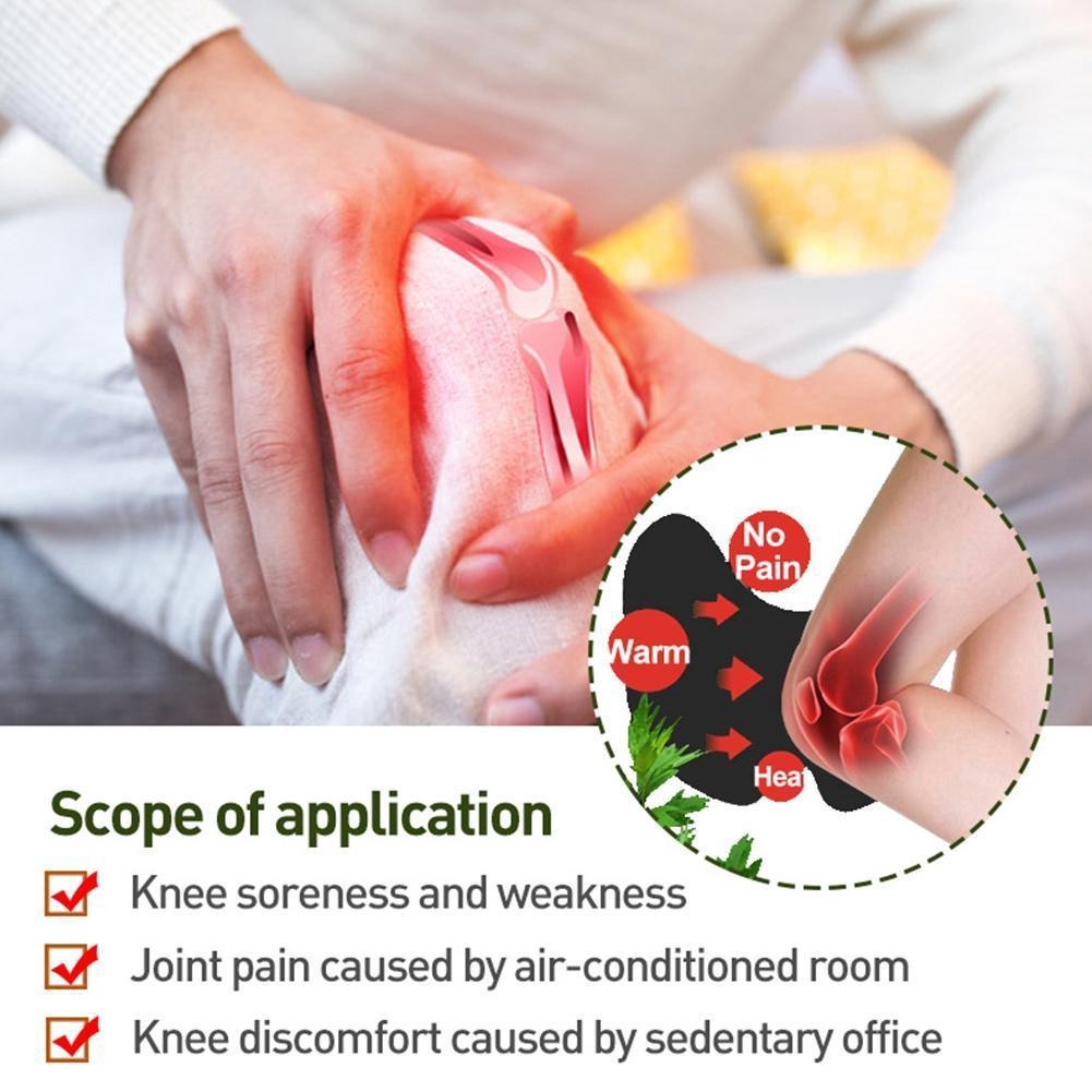 Herbal Knee Pain Relief Patch (Pack of 10 Pcs) | Heat Therapy for Joint & Muscle Comfort | Natural Pain Relief for Arthritis, Stiffness & Body Aches - Image 2