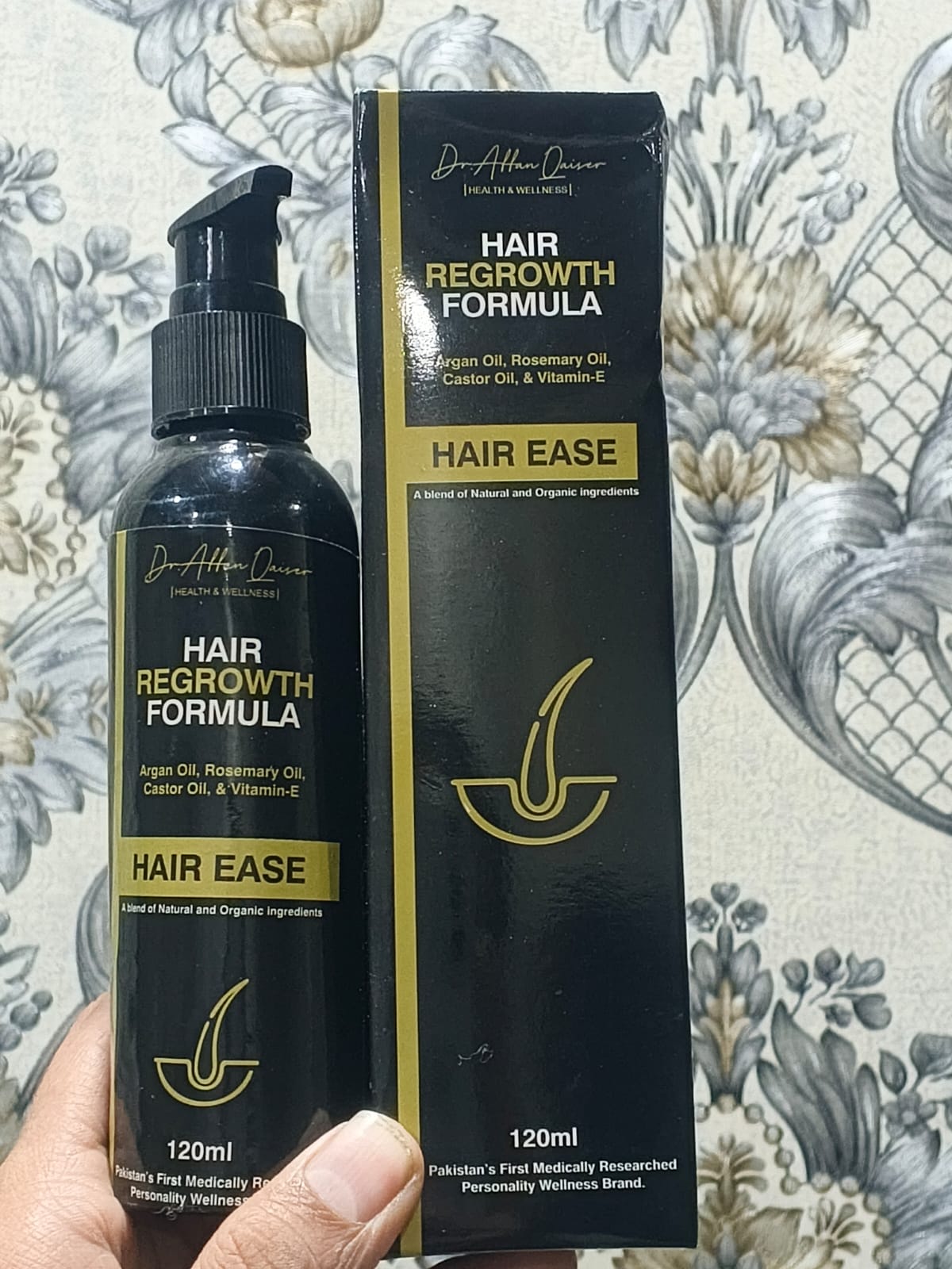 Dr. Affan Qaiser's Hair Ease | Advanced Hair Regrowth & Scalp Revitalizing Serum | 120ml - Image 4