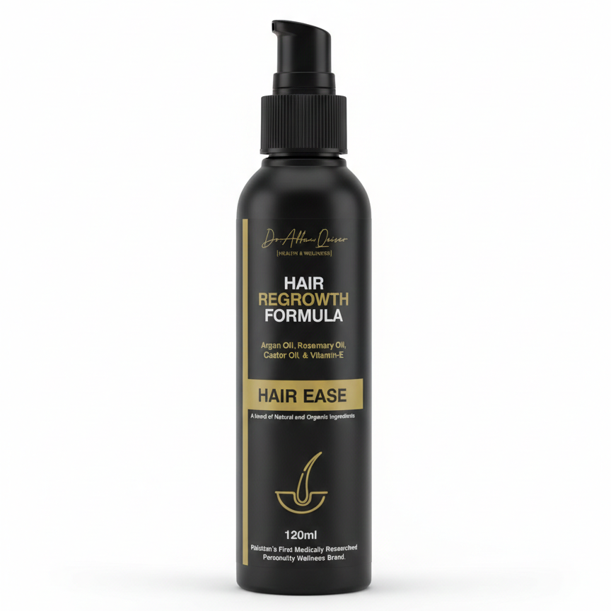 Dr. Affan Qaiser's Hair Ease | Advanced Hair Regrowth & Scalp Revitalizing Serum | 120ml - Image 2