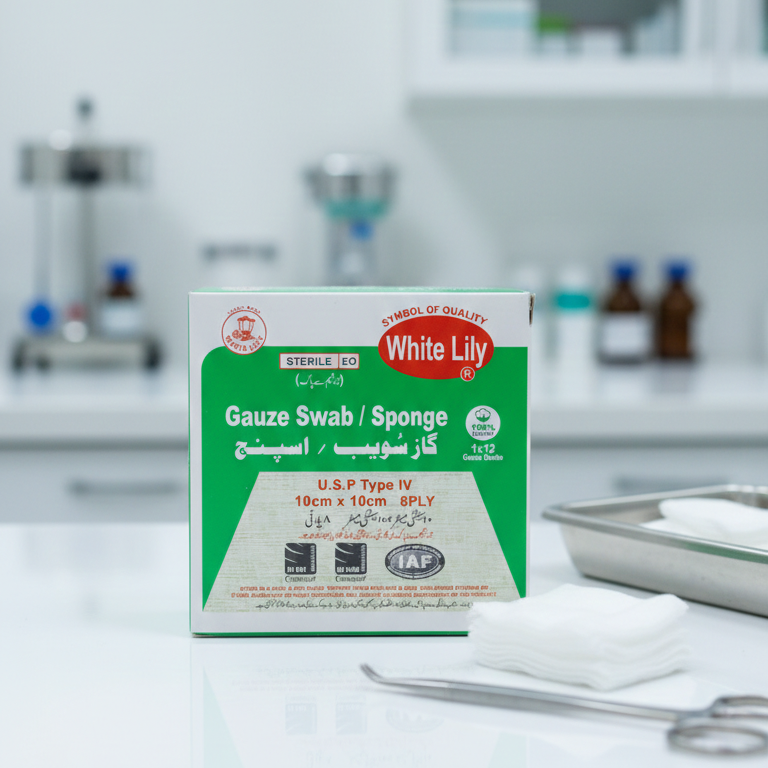 Lily Gauze Swab / Sponge Pad – 12 Sterile Pads | Soft, Highly Absorbent Medical-Grade Wound Dressing | Ideal for First Aid, Cleaning, & Post-Procedure Care - Image 5