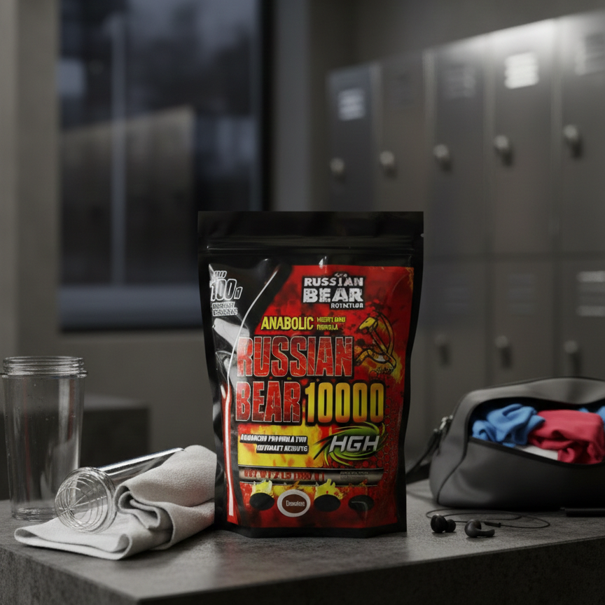 Russian Bear 10000 Weight Gainer | High-Calorie Chocolate Mass Builder for Muscle Growth - 2lbs - Image 4