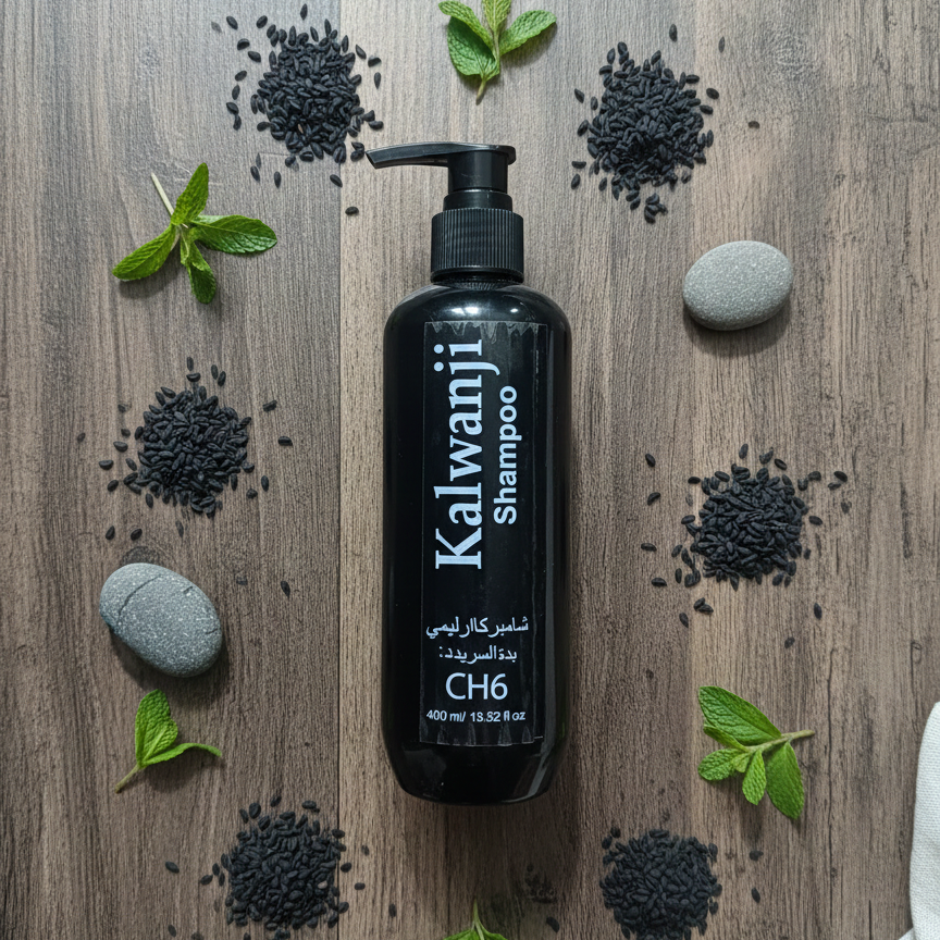 Kalwanji CH6 Shampoo 400ml – Nature’s Black Seed Secret for Hair Growth, Anti Hair Fall & Stronger Hair | Sulfate-Free - Image 2