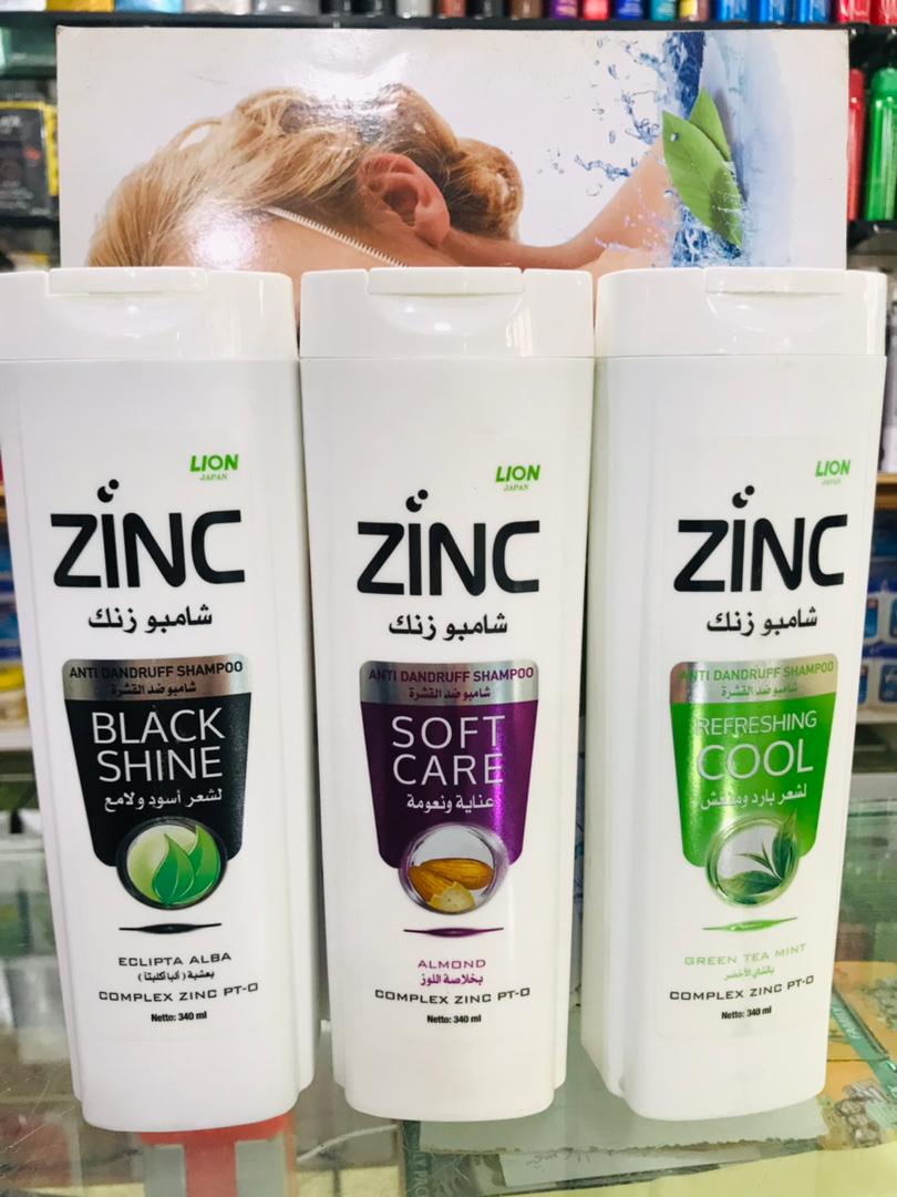 ZINC Anti-Dandruff Shampoo | For Men & Women | Complete Zinc Pro Formula | Black Shine | 340ml - Image 3
