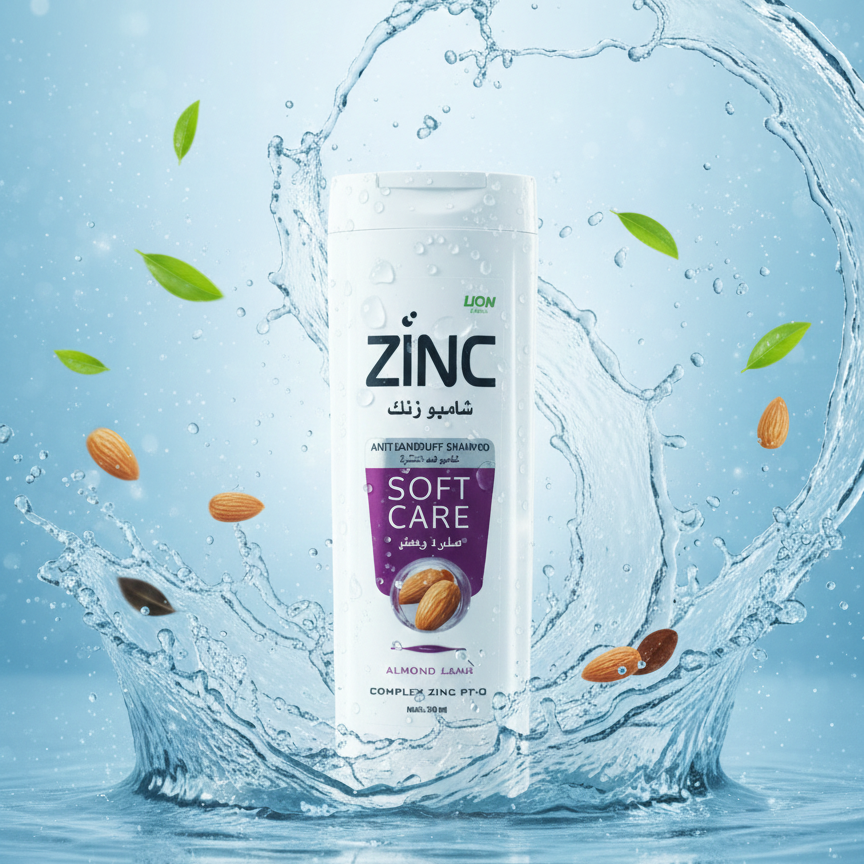 ZINC Anti-Dandruff Shampoo | For Men & Women | Complete Zinc Pro Formula | Black Shine | 340ml - Image 7