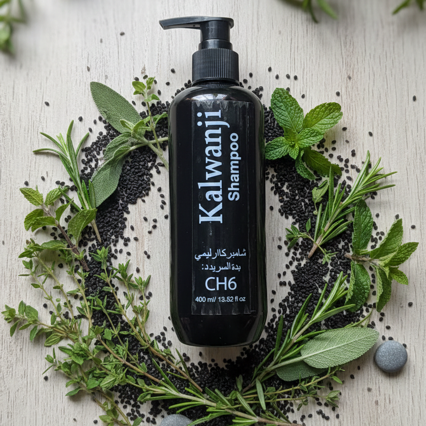 Kalwanji CH6 Shampoo 400ml – Nature’s Black Seed Secret for Hair Growth, Anti Hair Fall & Stronger Hair | Sulfate-Free - Image 3