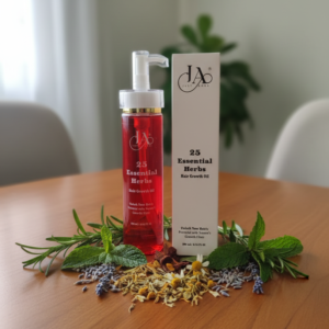 Just Amna Hair Growth Oil - Natural Oil with 25 Herbs for Fast Hair Growth & Thickness | Reduce Hair Fall | 200ml