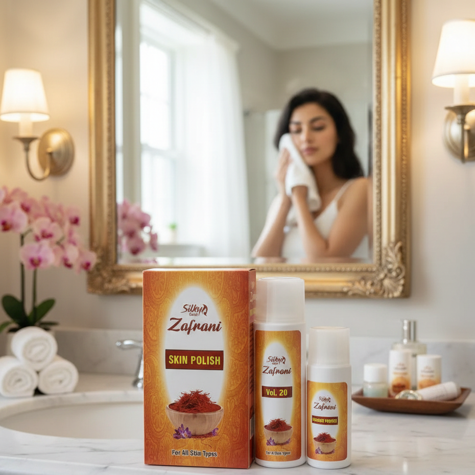 Silky Zafrani Skin Polisher & Activator Pack | Exfoliating & Radiance Boosting Duo