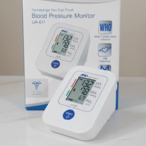 A&D Medical UA-611 Digital Blood Pressure Monitor | Clinically Validated, Automatic Upper Arm Machine with 60 Memory & Large Cuff