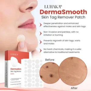 DermaSmooth Skin Tag Remover Patch | Gentle, Painless & Non-Invasive Skin Tag Care | Easy-to-Use Adhesive Patches