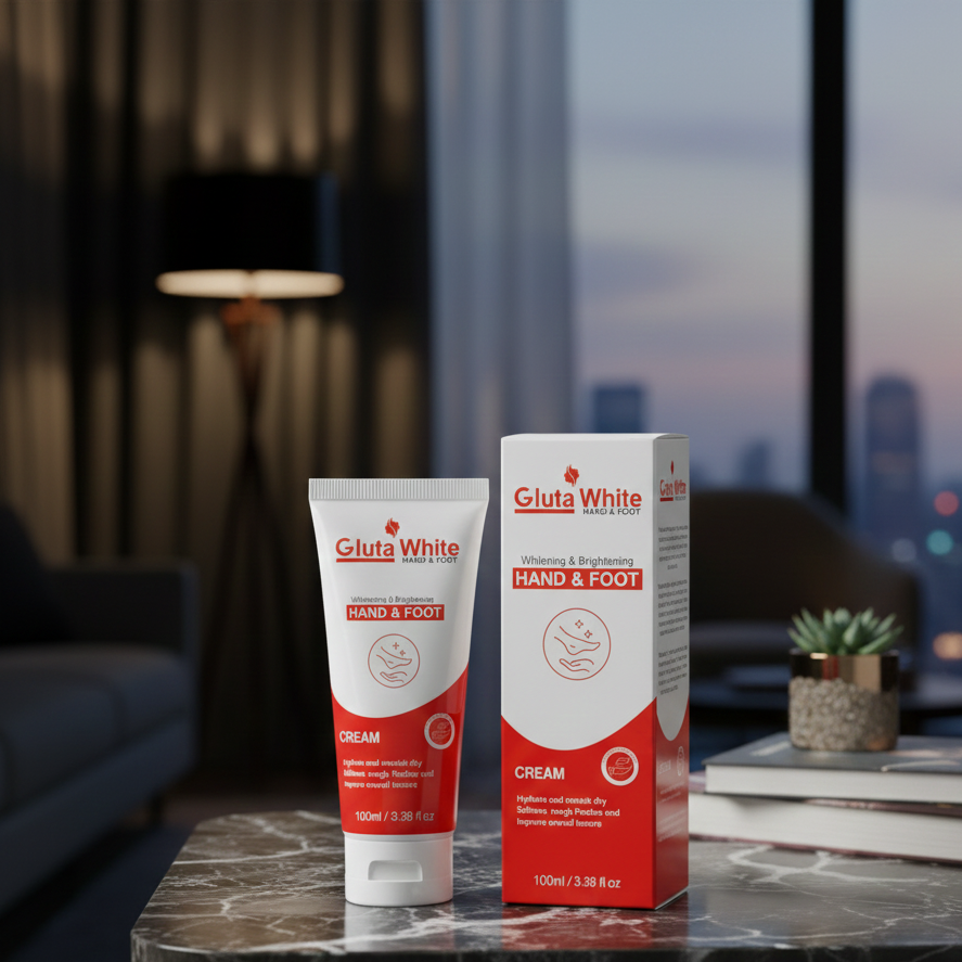 Gluta White Professional Hand & Foot Whitening Cream 100ml - Brightens Dark Elbows, Knees & Knuckles for Radiant, Even Skin Tone - Image 4