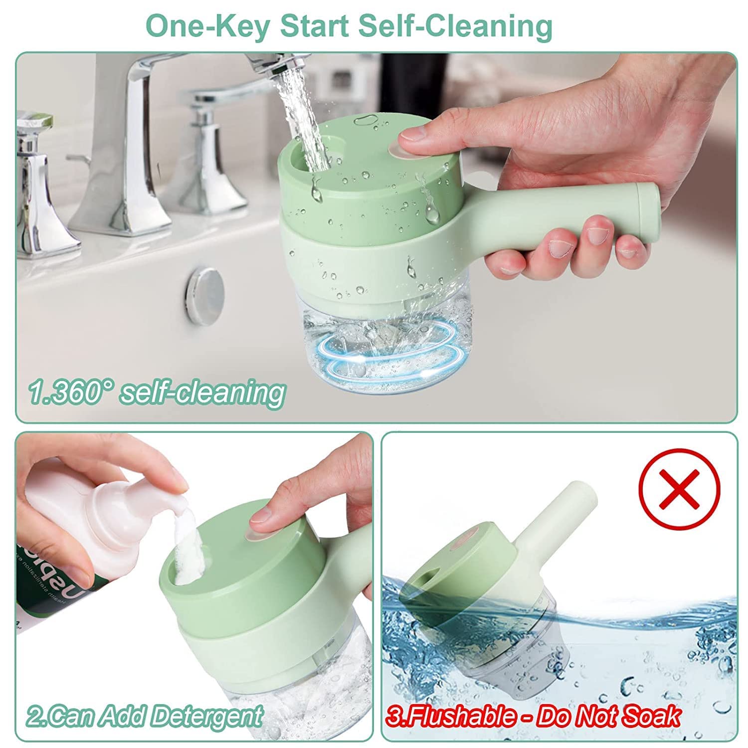 5 in 1 Handheld Electric Vegetable Cutter Set | Mini Wireless Food Chopper, Garlic Crusher & Slicer Machine - Image 6
