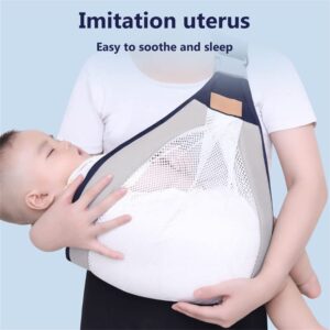 1PC Ergonomic Baby Carrier – One Shoulder Labor-Saving Baby Sling | Half Wrapped Polyester Strap (Random Color)