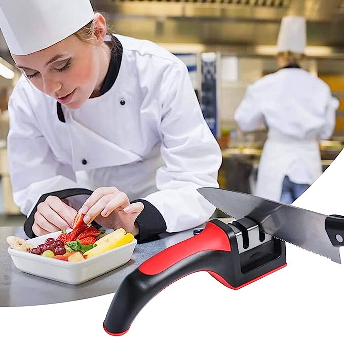 3-Stage Diamond Coated Knife Sharpener & Peeler Set - Image 3