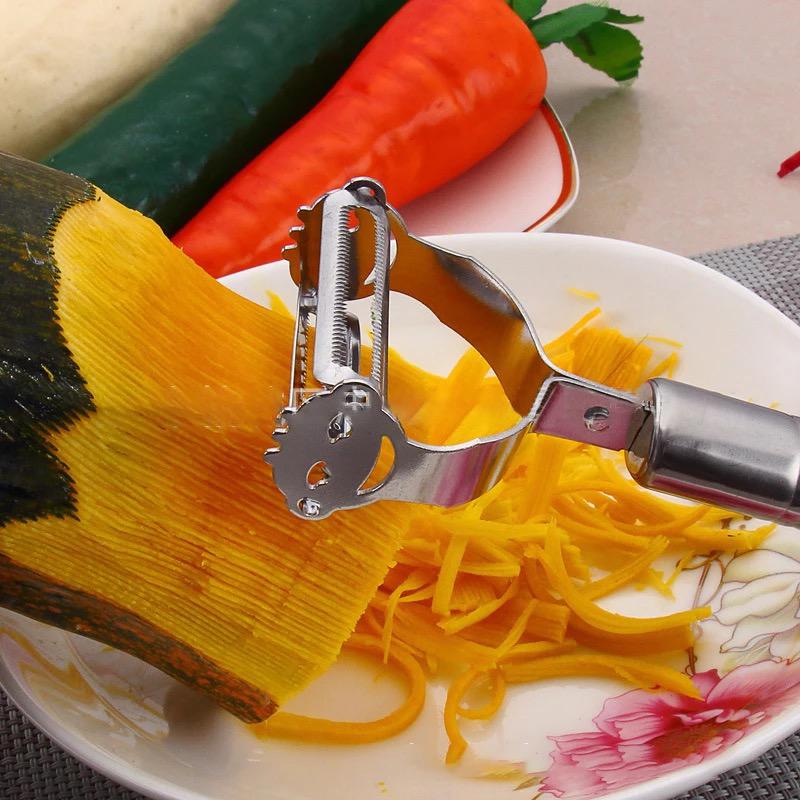 High Quality Stainless Steel Potato, Cucumber & Carrot Grater Julienne Peeler – Multi-Purpose Vegetable & Fruit Peeler Slicer Kitchen Utensil - Image 4