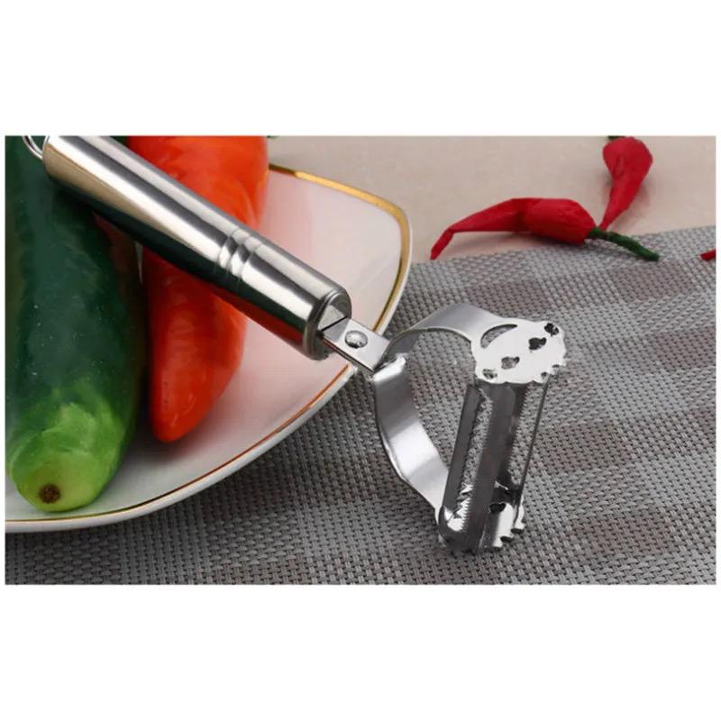 High Quality Stainless Steel Potato, Cucumber & Carrot Grater Julienne Peeler – Multi-Purpose Vegetable & Fruit Peeler Slicer Kitchen Utensil - Image 5