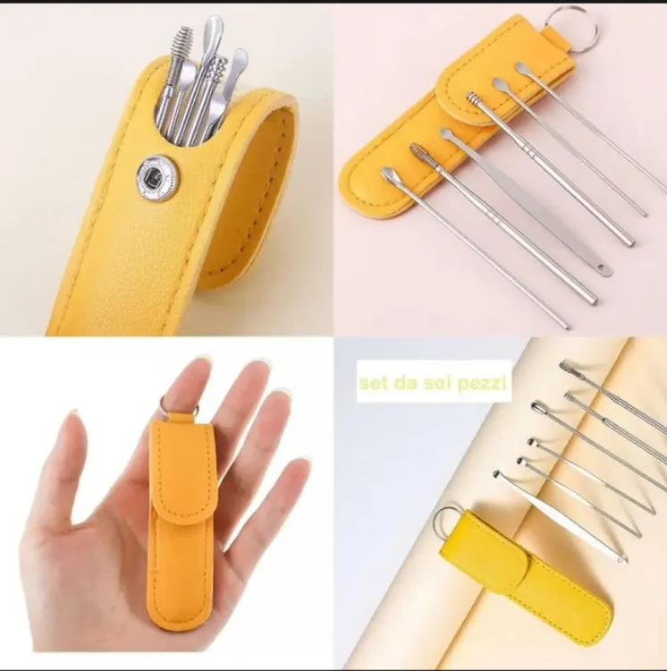 Ear Wax Removal Kit with Spring Loop and Tweezers - Image 2