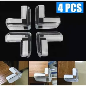 4Pcs Anti-Collision Corner Guards | Clear Baby Proofing Edge Protectors for Furniture