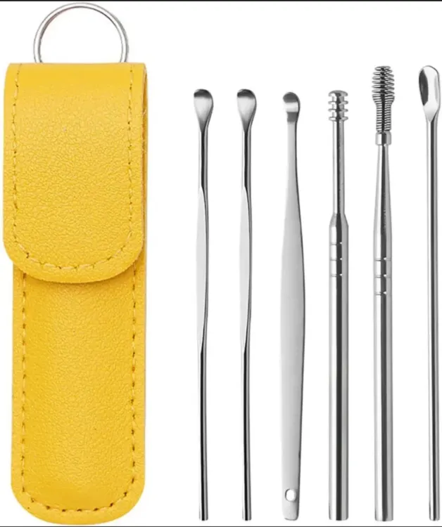 Ear Wax Removal Kit with Spring Loop and Tweezers - Image 4
