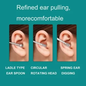 Ear Wax Removal Kit with Spring Loop and Tweezers