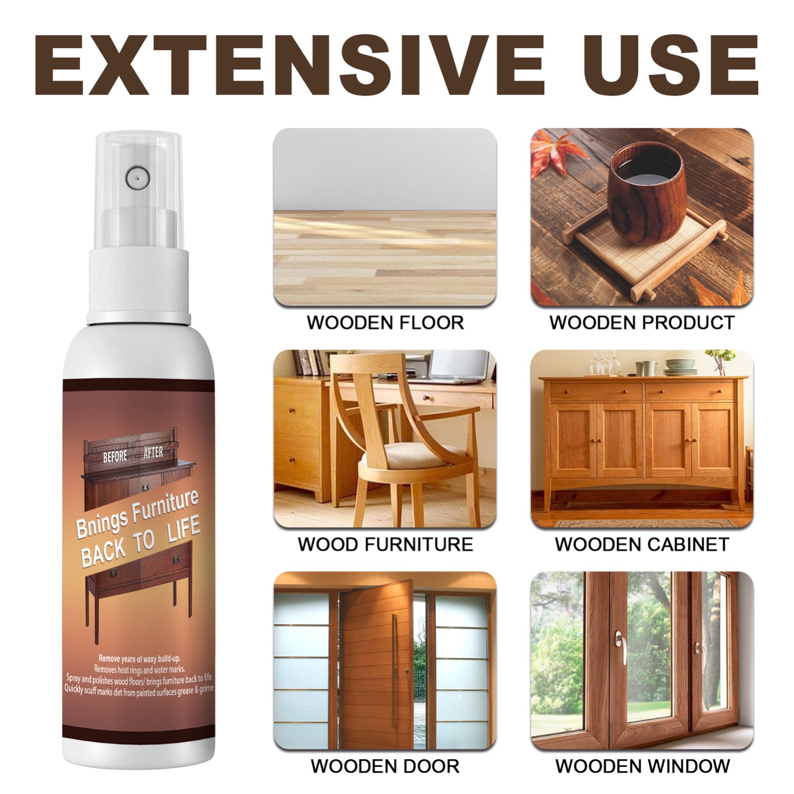 3-in-1 Furniture Cleaner, Polish & Protector – 250ML