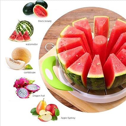 Watermelon Cutter & Fruit Slicer – Stainless Steel Melon Slicer Knife | Multi-Purpose Fruit Cutting Tool for Kitchen - Image 3