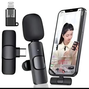 K8 Collar Wireless Microphone, Type-C Lavalier Mic for Smartphone Recording