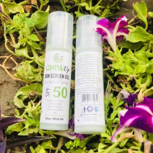 GlowUp Sunscreen Gel – Secret of Shine SPF 50 | 50ml | UV Protection & Skin Glow