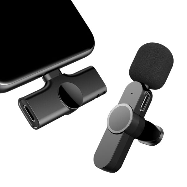 K8 Collar Wireless Microphone, Type-C Lavalier Mic for Smartphone Recording - Image 3