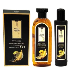 Wellice Ginseng Shampoo & Conditioner Pack – Healthy, Nourished Hair Care Duo