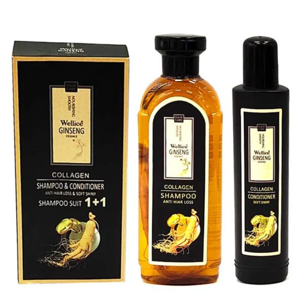 Wellice Ginseng Shampoo & Conditioner Pack – Healthy, Nourished Hair Care Duo