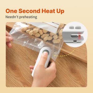 USB Rechargeable Mini Heat Sealer | 2-in-1 Food Bag Sealer & Cutter